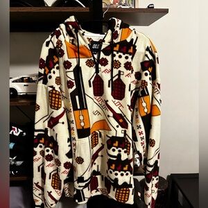 Qilo tactical quarter zip micro fleece hoodie